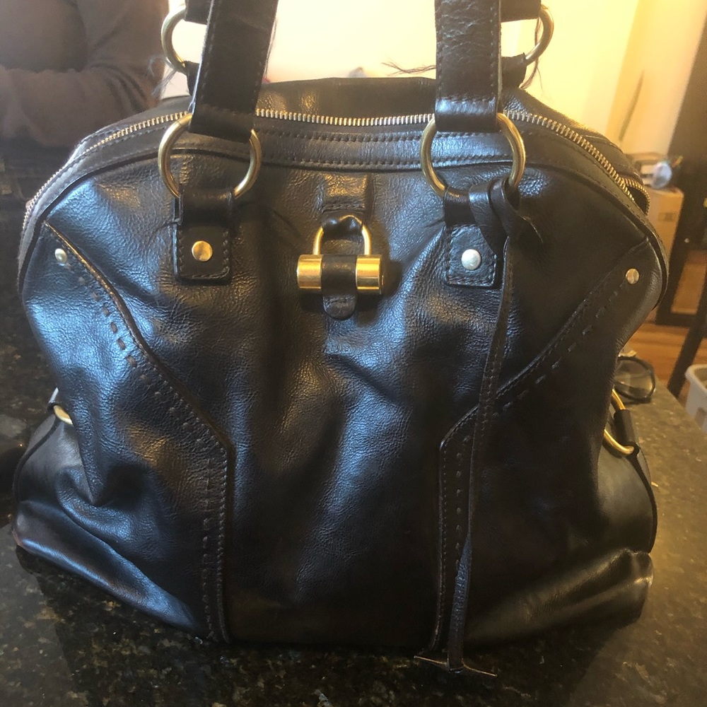 Saint Laurent muse leather satchel